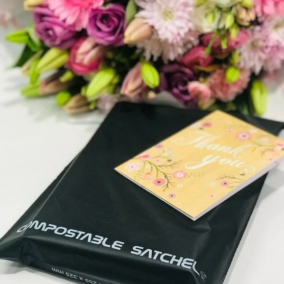 100packs Medium Size Compostable Mailer/Compostable Satchel/Biodegradabl… - Picture 1 of 3